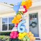 Happy Birthday Balloon Arch Garland Kit with Cake and Candy Star